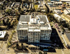 drone photo of Montgomery Park